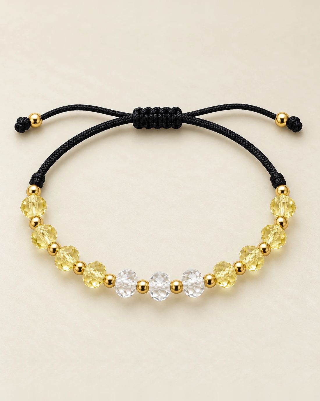 Pulsera de cristal amarillo, foto 1 de 2