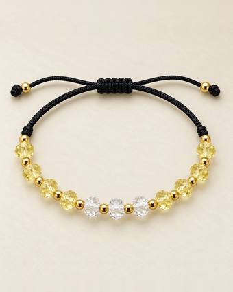 Pulsera de cristal amarillo