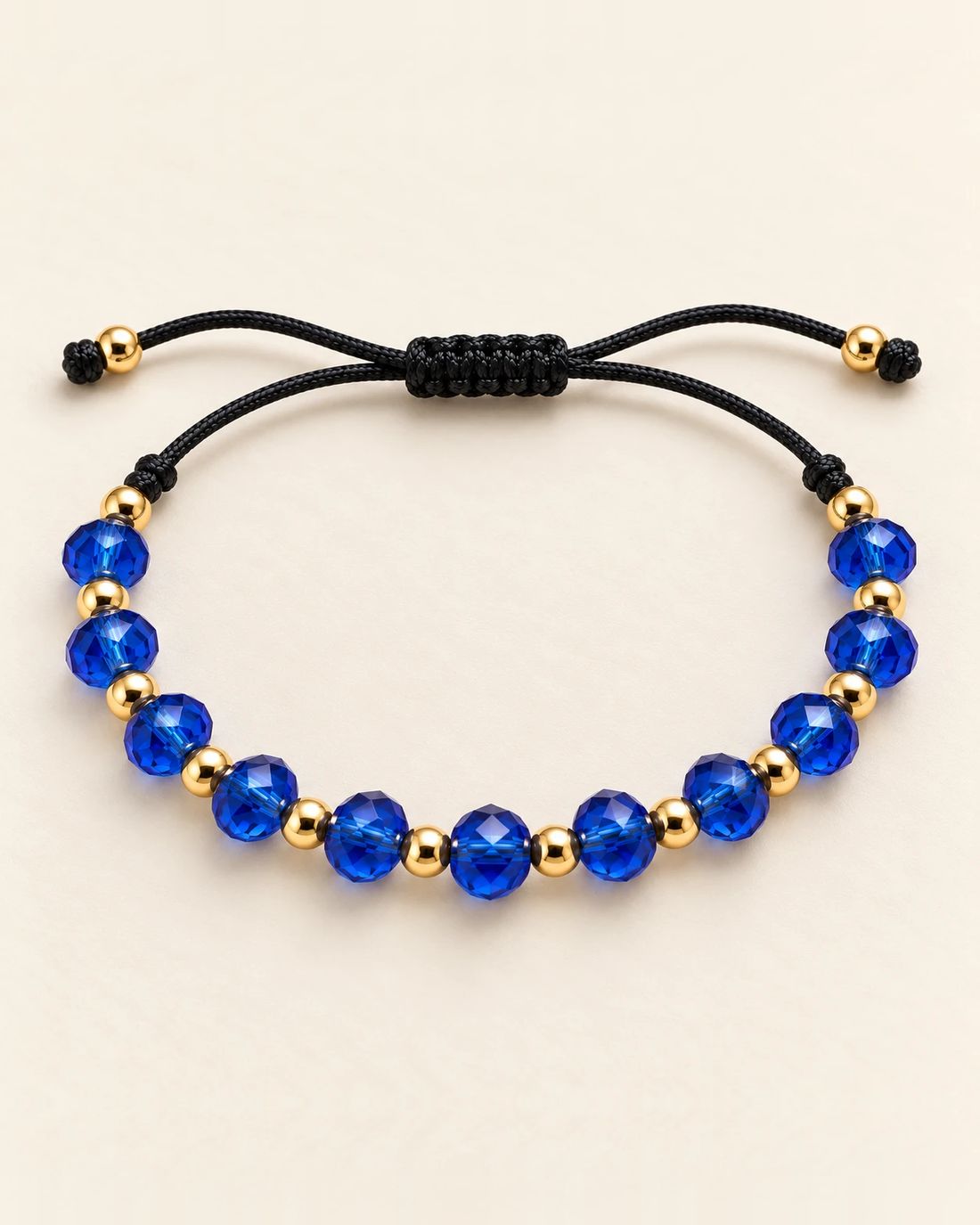 Pulsera de cristal azul cobalto, foto 1 de 2
