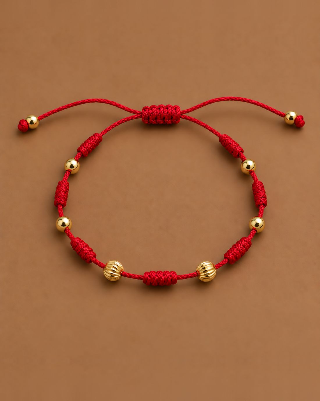 Pulsera 7 nudos roja mixta, foto 1 de 2