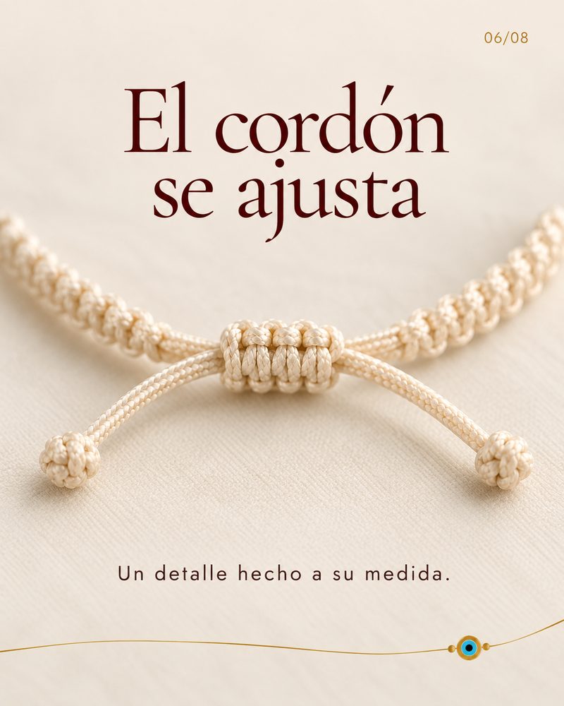 El cordón se ajusta