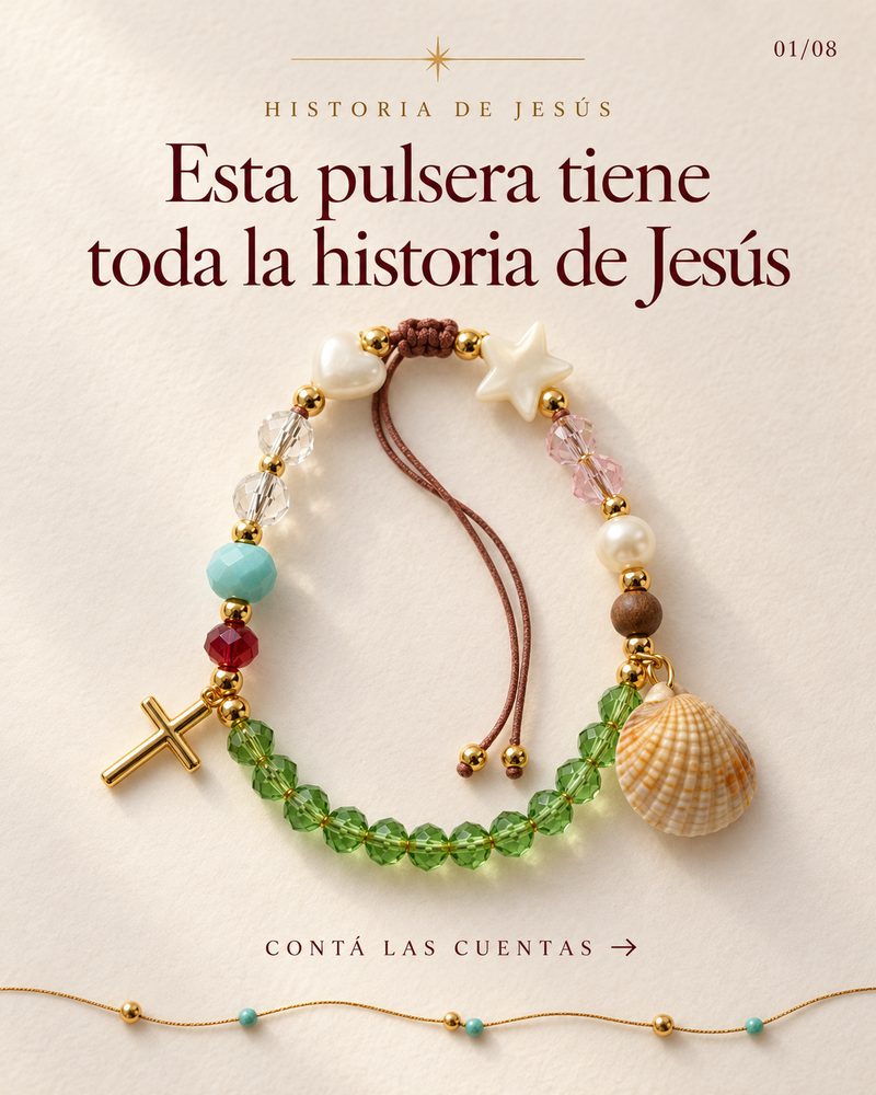 Toda la historia de Jesús en una pulsera