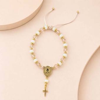 Pulsera rosario San Benito con jade