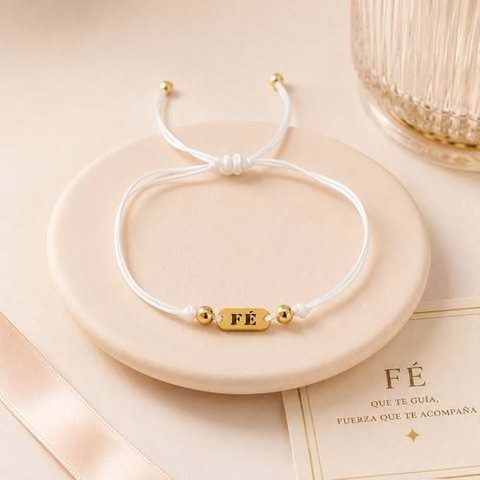 Pulsera Fe blanca
