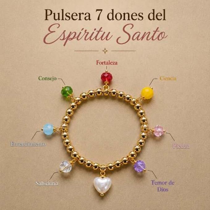 Pulsera 7 dones del Espíritu Santo