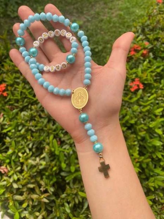 Rosario Virgen de Suyapa con nombre personalizado
