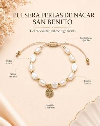 Pulsera Perlas de Nácar San Benito