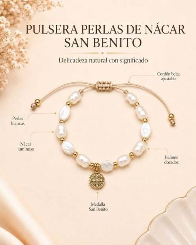 Pulsera Perlas de Nácar San Benito