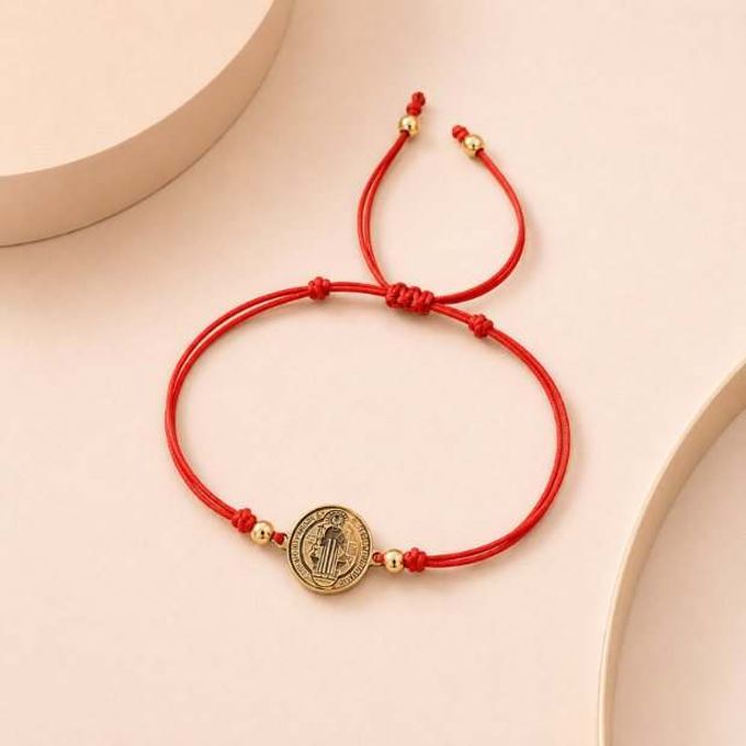 Pulsera San Benito, hilo delgado
