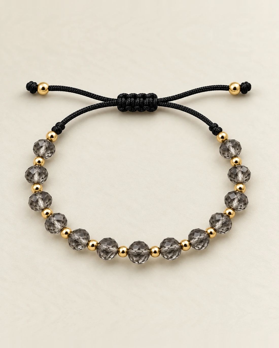 Pulsera de cristal gris humo, foto 1 de 2