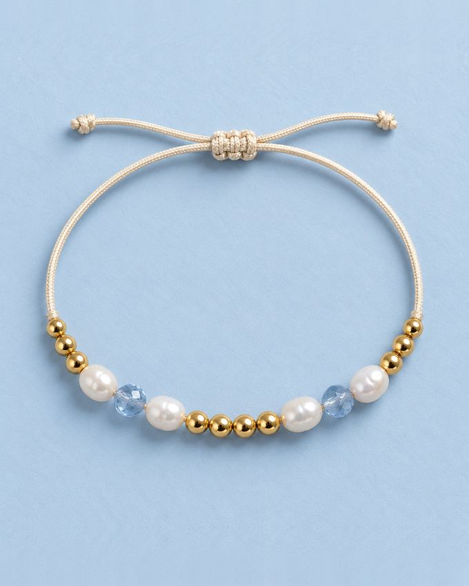 Pulsera Marfil Celeste
