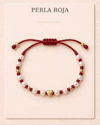 Pulsera Perla Roja