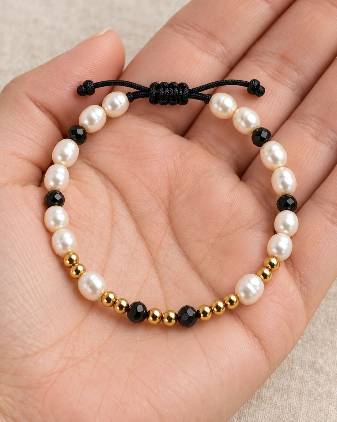 Pulsera Perla Ónix, foto 3 de 3