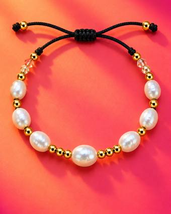 Pulsera de siete perlas naturales