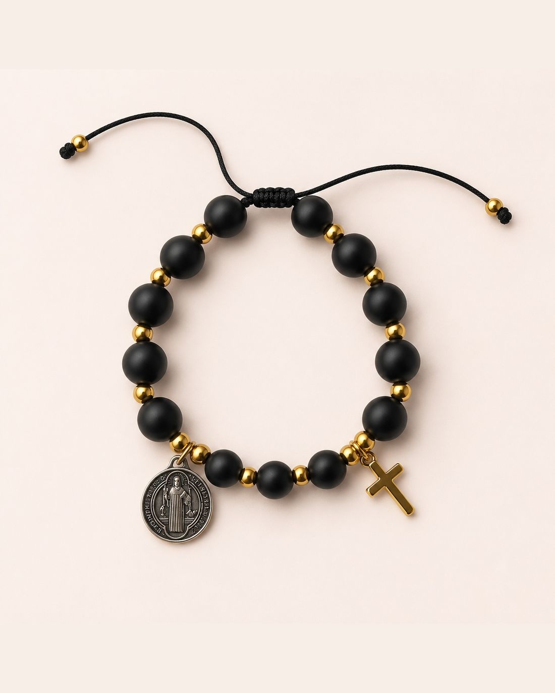Pulsera San Benito negra, foto 1 de 4